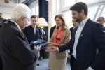 Il Presidente della Repubblica Sergio Mattarella e la Sig.ra Laura a San Francisco, nella sede della start-up Kong Inc, con i fondatori, in occasione della Visita Ufficiale negli Stati Uniti d'America   
