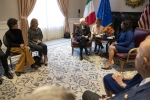 Il Presidente Sergio Mattarella,con Paola Pisano Ministro dell'innovazione Tecnologica incontra il Sindaco di San Francisco, Signora London Breed,in occasione della Visita Ufficiale negli Stati Uniti d'America  
