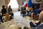 Il Presidente Sergio Mattarella,con Paola Pisano Ministro dell'innovazione Tecnologica incontra il Sindaco di San Francisco, Signora London Breed,in occasione della Visita Ufficiale negli Stati Uniti d'America  
