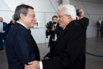 Il Presidente della Repubblica Sergio Mattarella con Mario Draghi, Presidente della Banca Centrale Europea