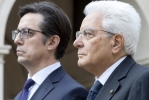 Il Presidente Sergio Mattarella con il Presidente della Repubblica di Macedonia del Nord, S.E. il Signor Stevo Pendarovski, in visita ufficiale