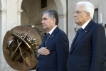 Il Presidente Sergio Mattarella con il Presidente del Turkmenistan, Gurbanguly Berdimuhamedov, in visita ufficiale