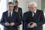 Il Presidente Sergio Mattarella con il Presidente del Turkmenistan, Gurbanguly Berdimuhamedov, in visita ufficiale