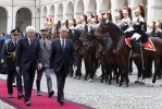Il Presidente Sergio Mattarella con Marcelo Nuno Duarte Rebelo De Sousa, Presidente della Repubblica Portoghese, in visita di Stato