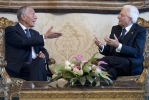 Il Presidente Sergio Mattarella con Marcelo Nuno Duarte Rebelo De Sousa, Presidente della Repubblica Portoghese, in visita di Stato