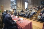 Il Presidente della Repubblica Sergio Mattarella in occasione della cerimonia di conferimento del Sigillum Magnum al Presidente della Repubblica Portoghese
