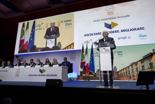  Il Presidente della Repubblica Sergio Mattarella in occasione della 36^ Assemblea ANCI
