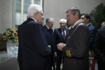 Il Presidente della Repubblica Sergio Mattarella con Fabio Dattilo, Capo del Corpo Nazionale dei Vigili del Fuoco, in occasione della celebrazione dell’80° anniversario di fondazione del Corpo
