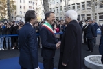 Il Presidente della Repubblica Sergio Mattarella con Attilio Fontana, Presidente della Regione Lombardia e Giuseppe Sala, Sindaco di Milano, in occasione dell’inaugurazione del Nuovo campus dell’Università Bocconi.
