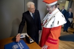 Il Presidente della Repubblica Sergio Mattarella con il Prof. Paolo Andrei, Rettore dell’Università degli Studi di Parma in occasione della cerimonia di inaugurazione dell’anno accademico 2019-2020 dell’Università degli Studi di Parma