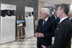 Il Presidente della Repubblica Sergio Mattarella con Luca Poniz, Presidente dell’Associazione Nazionale Magistrati, in occasione del 34° congresso dell’ANM