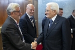  Il Presidente della Repubblica Sergio Mattarella con Giovanni Salvi, Procuratore Generale presso la Corte Suprema di Cassazione, in occasione del 34° congresso dell’ANM