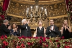 Il Presidente della Repubblica Sergio Mattarella e la Sig.ra Laura in occasione della Tosca,prima della stagione d’opera e balletto 2019-2020 del Teatro alla Scala di Milano