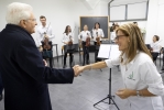 Il Presidente della Repubblica Sergio Mattarella nel corso della visita al SERMIG, in occasione del 55° anniversario di fondazione del Servizio Missionari Giovani 