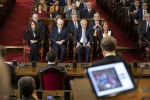 Il Presidente della Repubblica Sergio Mattarella a Palazzo Reale di Palermo,per la seduta solenne in occasione del 40° anniversario della scomparsa del Presidente della Regione Sicilia On.Piersanti Mattarella