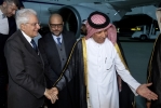 Il Presidente della Repubblica Sergio Mattarella  al suo arrivo all’aeroporto di Doha, in occasione della visita nello Stato del Qatar