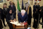 Doha - Il Presidente della Repubblica Sergio Mattarella in occasione della visita alla Biblioteca Nazionale, oggi  21 gennaio 2020.(Foto di Paolo Giandotti - Ufficio per la Stampa e la Comunicazione della Presidenza della Repubblica)