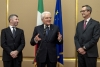  Il Presidente della Repubblica Sergio Mattarella con il Sottosegretario di Stato agli Affari Esteri e alla Cooperazione Internazionale, Ivan Scalfarotto e l’Ambasciatore d’Italia a Doha Alessandro Prunas, in occasione dell’incontro con una rappresentanza della collettività italiana