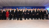 La foto di gruppo in occasione del Pranzo offerto dal Presidente dello Stato di Israele in occasione del 75 anniversario della liberazione di Auschwitz -Birkenau 