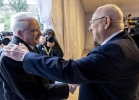 Il Presidente della Repubblica Sergio Mattarella con il Presidente dello Stato di Israele Reuven Rivlin