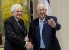 Il Presidente della Repubblica Sergio Mattarella con il Presidente dello Stato di Israele Reuven Rivlin