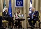 Il Presidente della Repubblica Sergio Mattarella con il Presidente dello Stato di Israele Reuven Rivlin