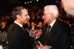 Il Presidente della Repubblica Sergio Mattarella con il Presidente della Repubblica francese Emmanuel Macron in occasione della cerimonia allo Yad Vashem per il 75° anniversario della liberazione di Auschwitz-Birkenau