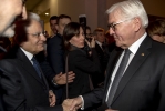  Il Presidente della Repubblica Sergio Mattarella  con il Presidente della Repubblica Federale di Germania, in occasione della cerimonia del 75° Anniversario della Liberazione di Auschwitz-Birkenau