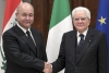 Il Presidente Sergio Mattarella con il Presidente della Repubblica dell’Iraq, S.E. il Signor Barham Ahmed Salih