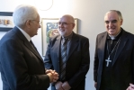  Il Presidente della Repubblica Sergio Mattarella con S.E. Rev.ma Mons. Lauro Tisi, Arcivescovo di Trento e Jesus Moran  Cepedano, Co-Presidente del Movimento dei Focolari, in occasione della celebrazione in onore di Chiara Lubich, nel centenario della sua nascita