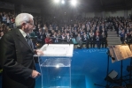 Il Presidente della Repubblica Sergio Mattarella in occasione della celebrazione in onore di Chiara Lubich, nel centenario della sua nascita