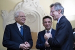 Il Presidente della Repubblica Sergio Mattarella con Gaetano Manfredi, Ministro per l’Università e Ricerca, e Gerardo Canfora, Rettore dell’Università del Sannio, in occasione dell’inaugurazione dell’Anno Accademico 2019-2020.
