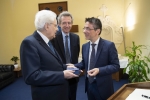 Il Presidente della Repubblica Sergio Mattarella con Gaetano Manfredi, Ministro per l’Università e Ricerca, e Gerardo Canfora, Rettore dell’Università del Sannio, in occasione dell’inaugurazione dell’Anno Accademico 2019-2020