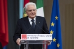 Il Presidente Sergio Mattarella in occasione della cerimonia di inaugurazione dell’anno accademico 2019/2020 dell’Università degli Studi di Teramo 
