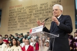 Il Presidente Sergio Mattarella in occasione della cerimonia di inaugurazione dell’anno accademico 2019/2020 dell’Università degli Studi di Teramo 
