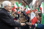 Il Presidente Sergio Mattarella a Teramo riceve il saluto della cittadinanza  
