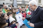 Il Presidente Sergio Mattarella a Teramo riceve il saluto della cittadinanza  
