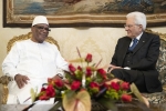 Il Presidente della Repubblica Sergio Mattarella con S.E. il Signor Ibrahim Boubacar Keïta, Presidente della Repubblica del Mali
