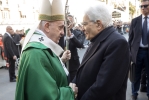 Il Presidente Sergio Mattarella con Papa Francesco al termine della celebrazione Eucaristica officiata dal Santo Padre, in occasione dell’Incontro “Mediterraneo, frontiera di pace” 