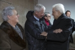 Il Presidente della Repubblica Sergio Mattarella, alla Fabbrica dei Diritti di Sant’Anna di Stazzema, incontra i superstiti della strage, in occasione della cerimonia per il cinquantesimo anniversario del conferimento della medaglia d’oro al valor militare al Comune di Stazzema
