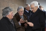 Il Presidente della Repubblica Sergio Mattarella, alla Fabbrica dei Diritti di Sant’Anna di Stazzema, incontra i superstiti della strage, in occasione della cerimonia per il cinquantesimo anniversario del conferimento della medaglia d’oro al valor militare al Comune di Stazzema
