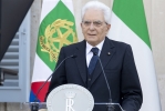 Il Presidente della Repubblica Sergio Mattarella durante il "Concerto dedicato alle vittime del coronavirus" 