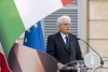 Il Presidente della Repubblica Sergio Mattarella durante il "Concerto dedicato alle vittime del coronavirus" 