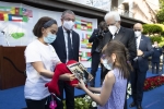 Il Presidente della Repubblica Sergio Mattarella in occasione della cerimonia di commemorazione del Sindaco del Comune di Rocca di Papa, Dott. Emanuele Crestini.
