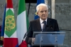 Bergamo - Il Presidente della Repubblica Sergio Mattarella in occasione della cerimonia di commemorazione dedicata alle vittime bargamasche del covid-19
