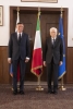 Il Presidente della Repubblica Sergio Mattarella a Trieste con il Presidente della Repubblica di Slovenia,  Borut Pahor 
