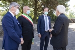 Il Presidente della Repubblica Sergio Mattarella a Trieste alla Caserma “Guido Brunner” di Villa Opicina, con Massimiliano Fedriga, Presidente della Regione Autonoma Friuli Venezia Giulia, con  Roberto Dipiazza, Sindaco di Trieste e con Valerio Valenti, Prefetto di Trieste – Commissario del Governo nella Regione Friuli Venezia Giulia 
