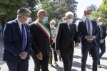 Il Presidente della Repubblica Sergio Mattarella a Trieste alla Caserma “Guido Brunner” di Villa Opicina, con Massimiliano Fedriga, Presidente della Regione Autonoma Friuli Venezia Giulia,con  Roberto Dipiazza, Sindaco di Trieste e con Valerio Valenti, Prefetto di Trieste – Commissario del Governo nella Regione Friuli Venezia Giulia 
