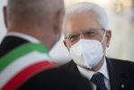 Il Presidente della Repubblica Sergio Mattarella in occasione della visita a Trieste