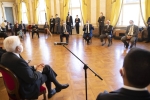 Il Presidente della Repubblica Sergio Mattarella nel corso dell'incontro con i rappresentanti delle associazioni degli esuli
